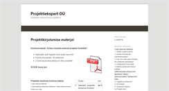 Desktop Screenshot of koolitus.projektid.ee