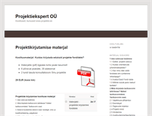 Tablet Screenshot of koolitus.projektid.ee